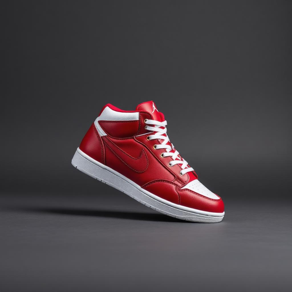 Crimson King — Crimson / White wrestling shoes